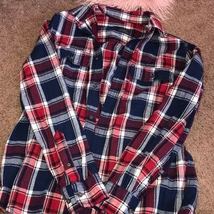 Red and blue flannel